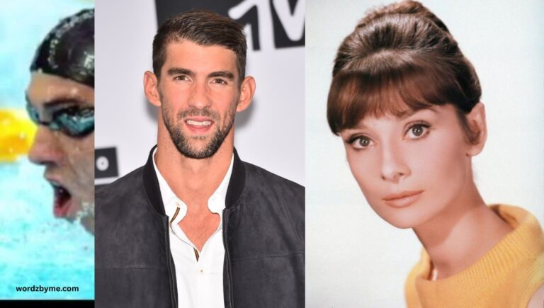 Audrey Hepburn and Michael Phelps